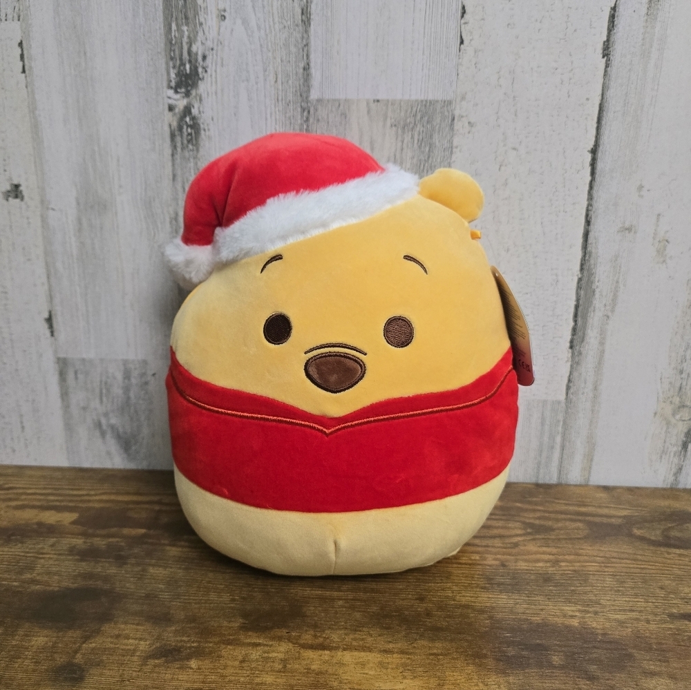 New Squismallows Disney Winnie The Pooh Christmas 10" Plush Christmas Hat